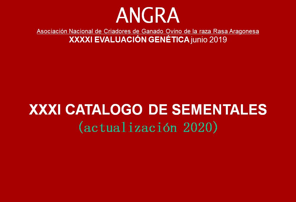 ACTUALIZACION DEL CATALOGO DE SEMENTALES DE ANGRA